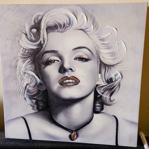 Limited Edition 10 x 10 Marlyn Monroe canvas painting